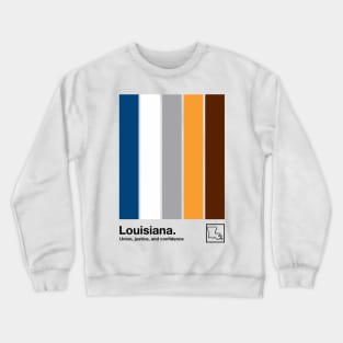 Louisiana // Original Minimalist Artwork Poster Design Crewneck Sweatshirt